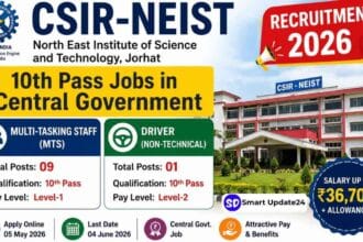 CSIR NEIST Recruitment (MTS and Driver) 2026 Notification, Application Link Here