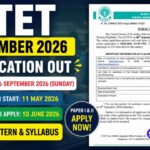 CTET September 2026 Notification