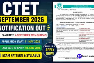 CTET September 2026 Notification
