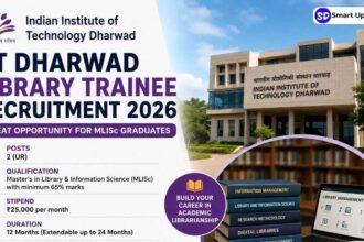 IIT Dharwad Library Trainee Recruitment 2026 Apply Online for MLISc Posts Before May 31