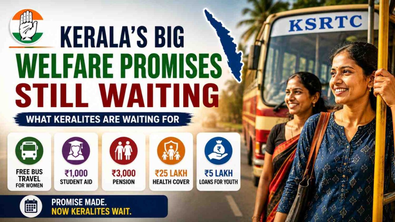 Kerala ‘Indira Guarantee’ Welfare Schemes | 5 Major Promises Await Rollout as CM Decision Delay Continues Kerala ‘Indira Guarantee’ Welfare Schemes 5 Major Promises Await Rollout as CM Decision Delay Continues