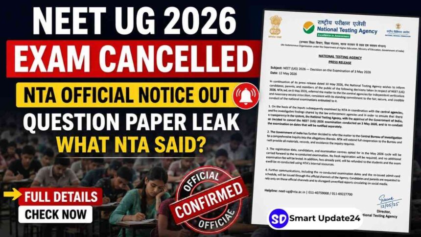 NEET UG 2026 Cancelled