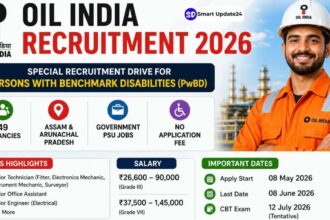 Oil India Junior Engineer Technician Recruitment 2026 OIL Announces 49 Vacancies for PwBD Candidates in Assam and Arunachal Pradesh