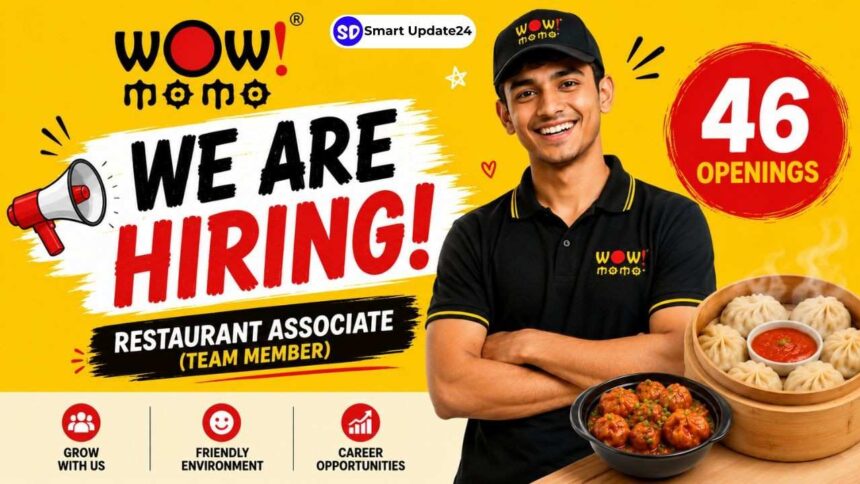 WOW! Momo Recruitment 2026 in West Bengal 46 Vacancies for Restaurant Associate (Team Member)
