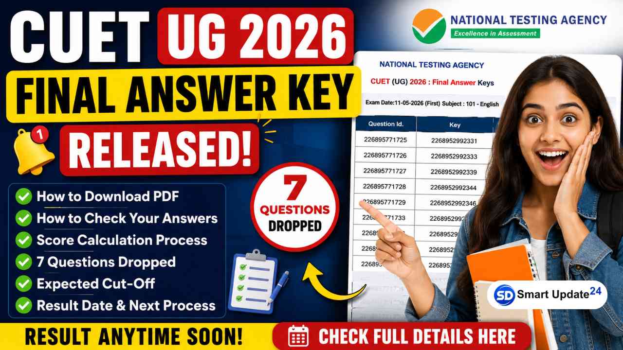 CUET UG Final Answer Key 2026 | How to Download PDF, Score