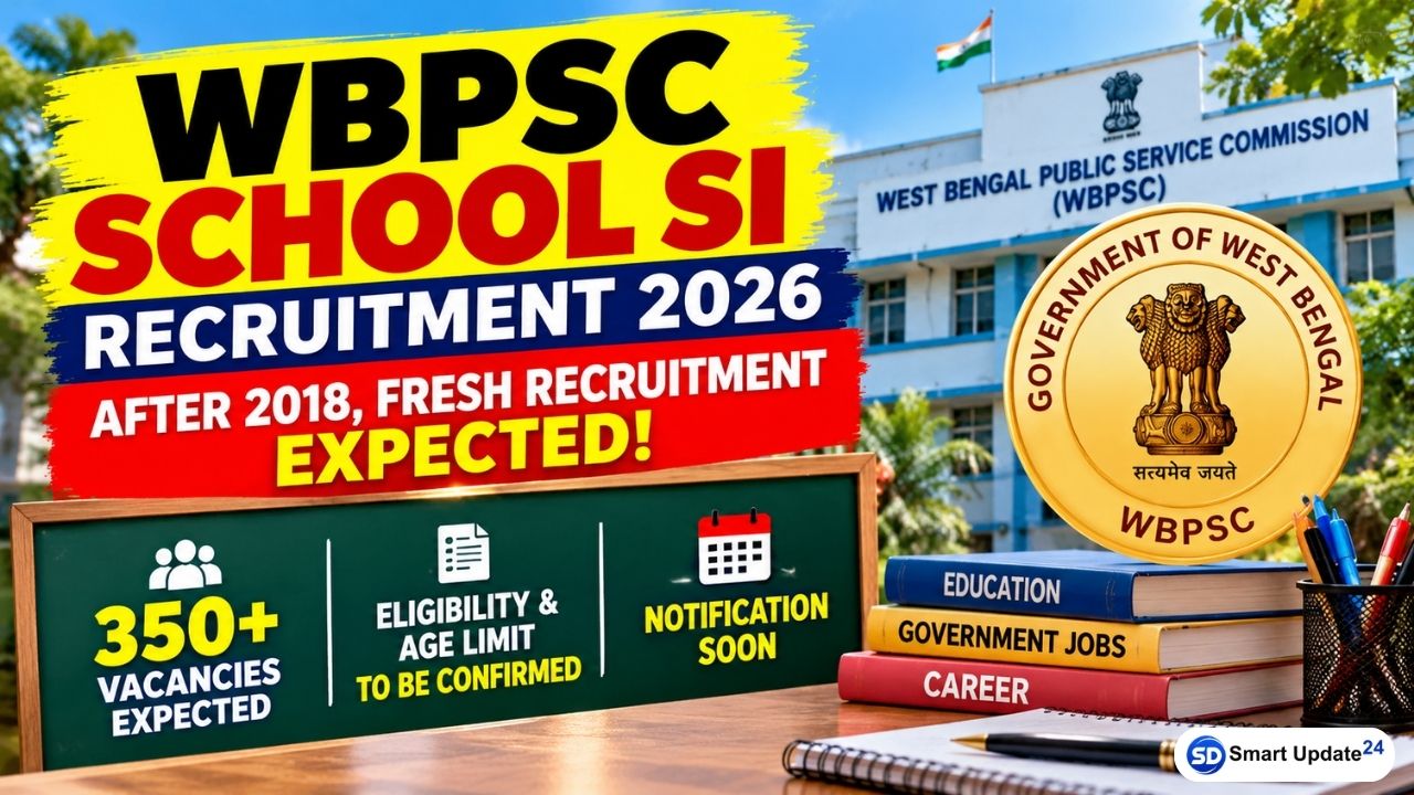 Verifying Notification WBPSC School SI Recruitment 2026 | 350+ Vacancies, Notification